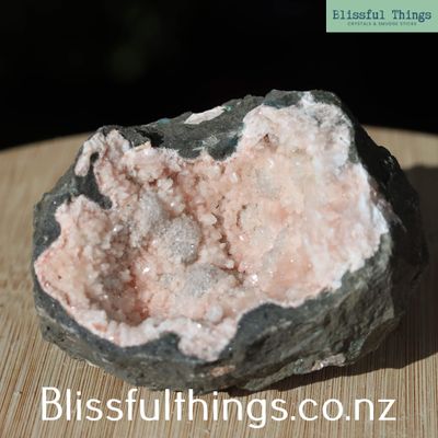 Pink Heulandite Geode