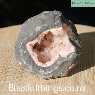 Pink Heulandite Geode
