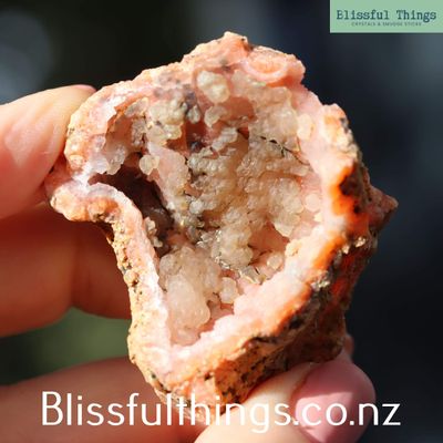 Pink Chalcedony Geode