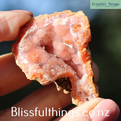 Pink Chalcedony Geode