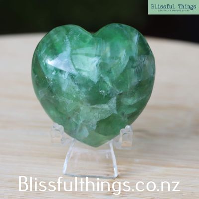 Green Fluorite Heart