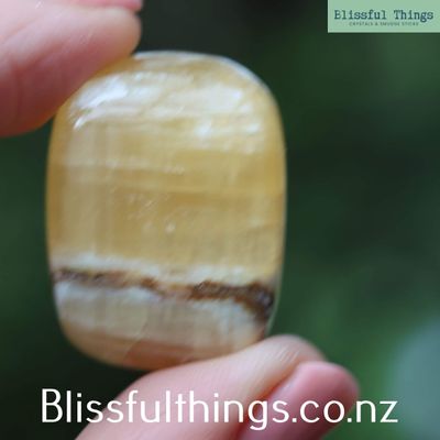 Honey Calcite Tumbled