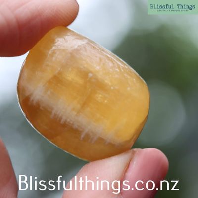 Honey Calcite Tumbled