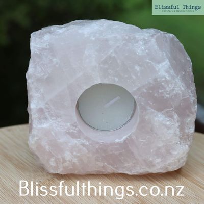 Rose Quartz Tea Light Candle Holder 1.1kg