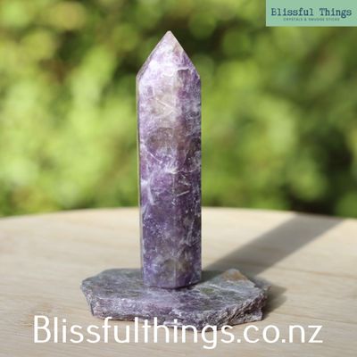 Lepidolite with Rubellite Tower and Lepidolite Mica Set
