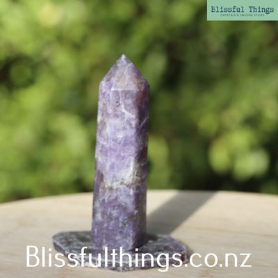 Lepidolite Tower and Lepidolite Mica Set
