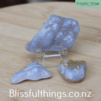 Blue Lace Agate Semi Tumble Lot
