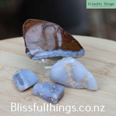 Blue Lace Agate Semi Tumble Lot