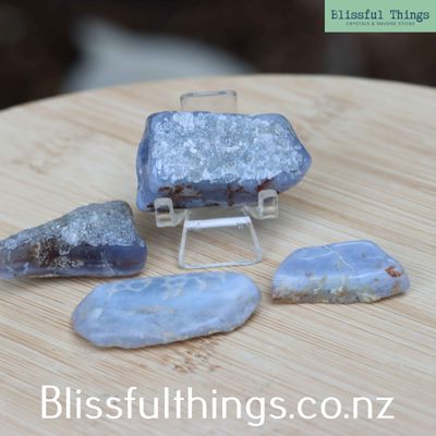 Blue Lace Agate Semi Tumble Lot