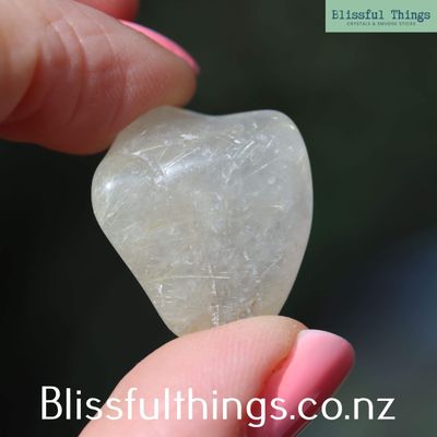 Rutile/Rutilated Quartz Tumbled
