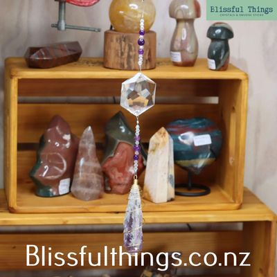 Amethyst Point and Suncatcher Hanger