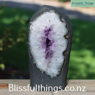 Amethyst Geode with Classic Quartz Formation
