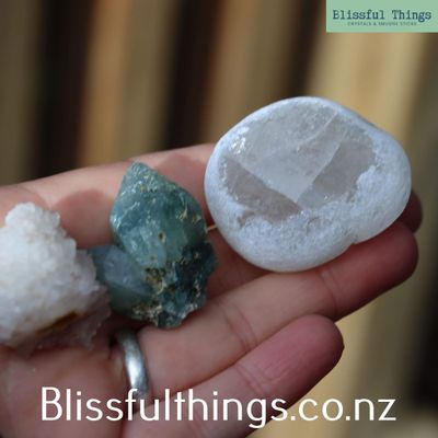 Quartz Treo Bundle - Chlorite in Qtz, Clear Qtz Seer Stone and Hollow Qtz