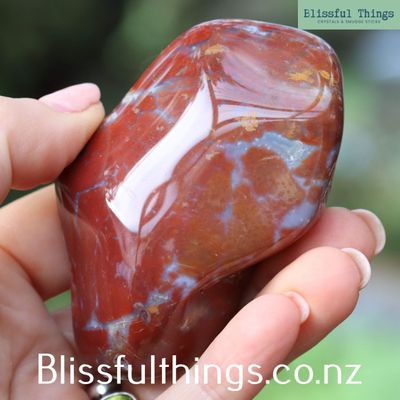 Red Jasper, Tumble Polished Free Form