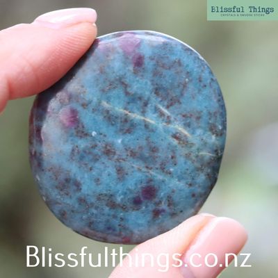 Ruby Kyanite Flat Stone