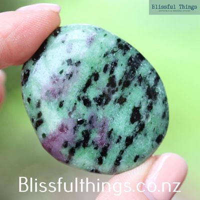 Ruby Zoisite Flat Stone