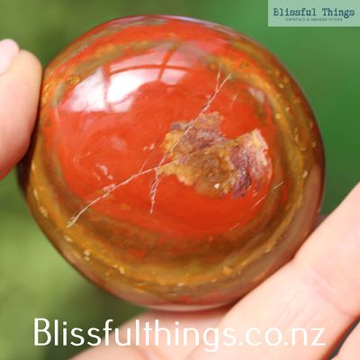 Flame Jasper Palm Stone