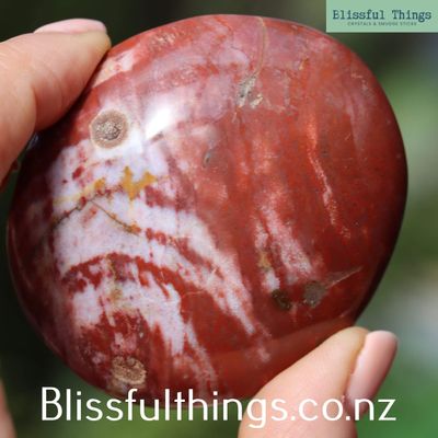 Flame Jasper Palm Stone