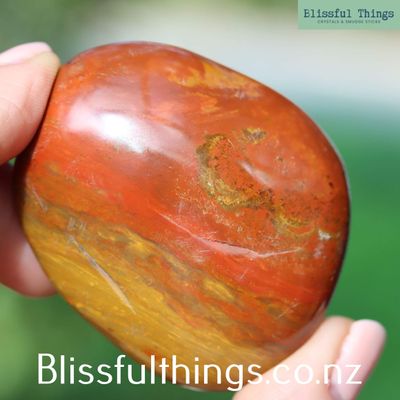 Flame Jasper Palm Stone