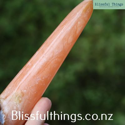 Apricot/Orange Calcite Wand
