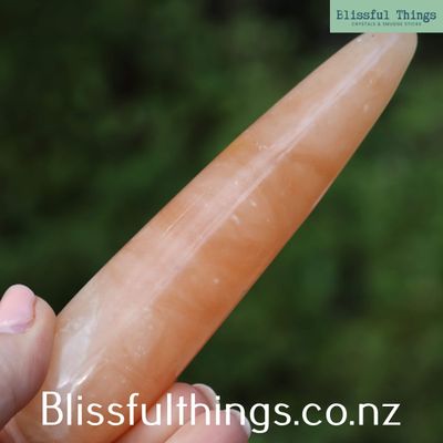 Apricot/Orange Calcite Wand