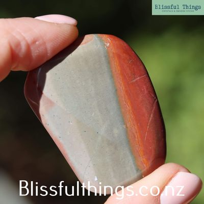 Polychrome Jasper Flat Stone