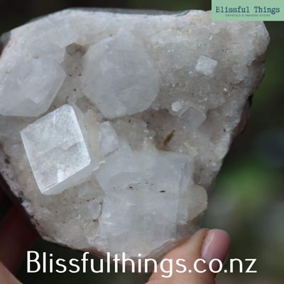 Apophyllite with Quartz Druze