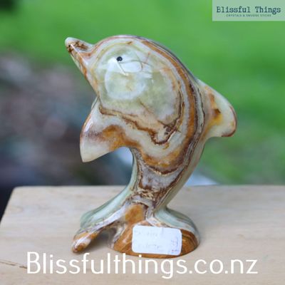 Banded Calcite Dolphin