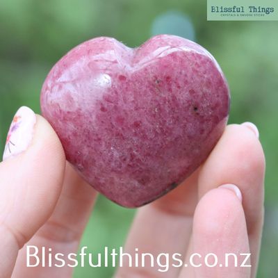 Rhodonite Heart