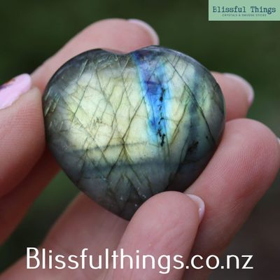 Labradorite Heart