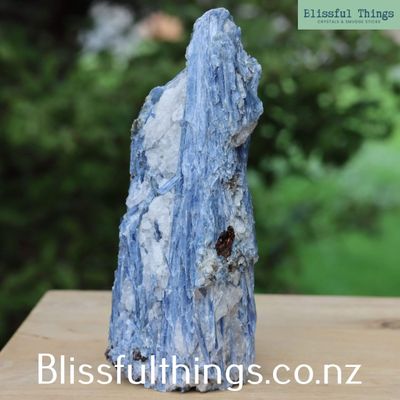 Blue Kyanite Tower with Mica and Quartz