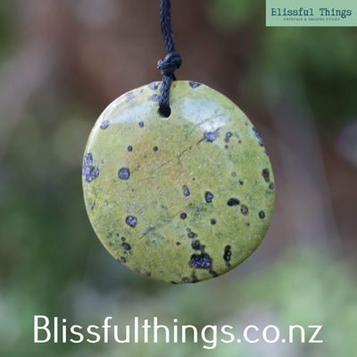 Atlantisite/ Stichtite &amp; Serpentine Pendant