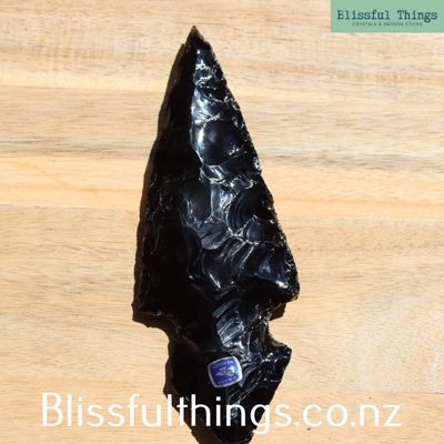Black Obsidian Arrowhead XL
