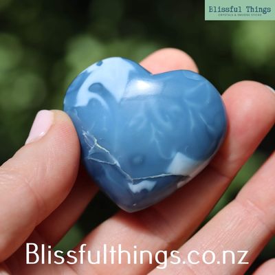 Blue Opal Heart