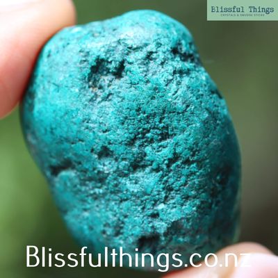 Dioptase in Matrix,Tumbled