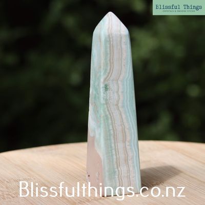 Blue Aragonite Tower / Oblisk