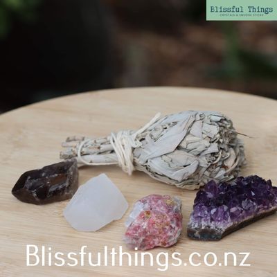 Grieve Box, Smudge and Crystal Set&ndash; Support Through Loss and Transition