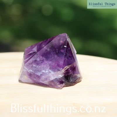 Amethyst  Point with Cut Base