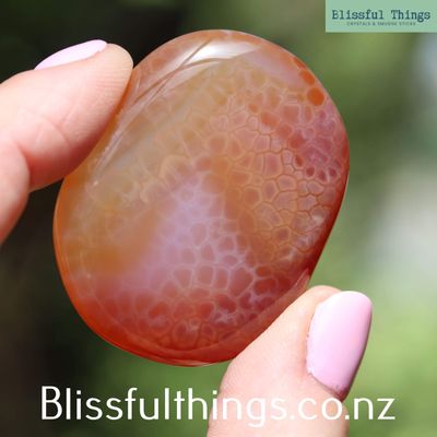 Fire Agate Flat Stone