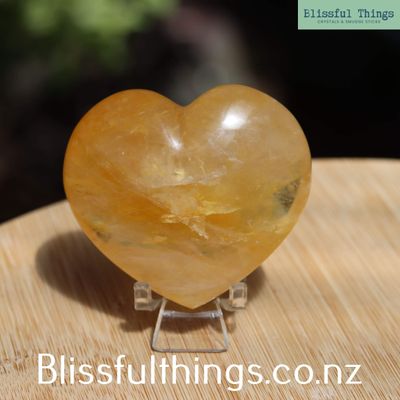 Golden Healer Quartz Heart