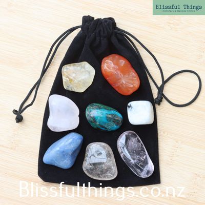 Deluxe Crystal Chakra Set &ndash; 8-Piece Collection
