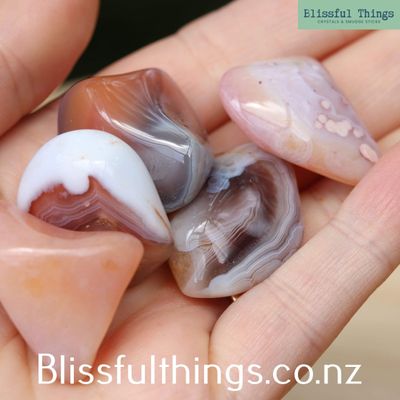 Pink Botswana Agate Tumbled