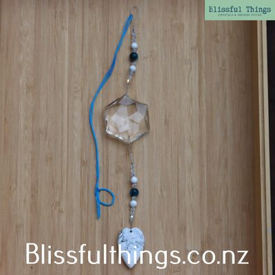 Rainbow Catcher - Octagon with Howlite Heart