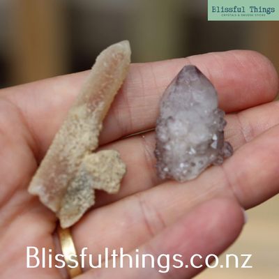 Spirit Quartz x1 &amp; Spirit Amethyst x1