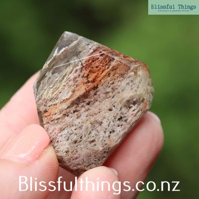 Lodolite/Garden Quartz Cut Free Form