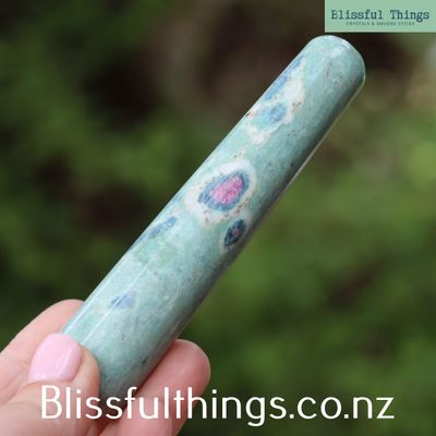 Ruby and Kyanite in Fuchsite, Massage Wand