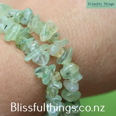 Prehnite Chip Bracelet