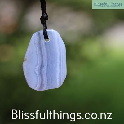 Blue Lace Agate Pendant