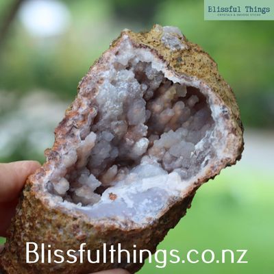 Pink Chalcedony Geode