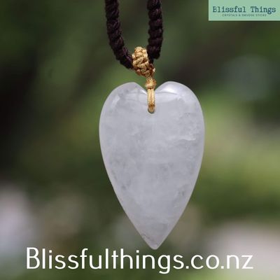 Quartz Heart Pendant